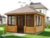 Беседка из клееного бруса..