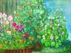 Цветник у забора..